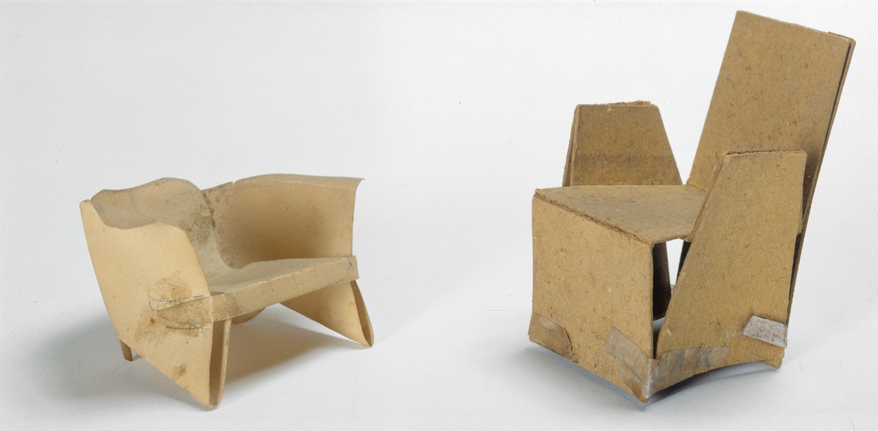 Model van stoel uit één stuk