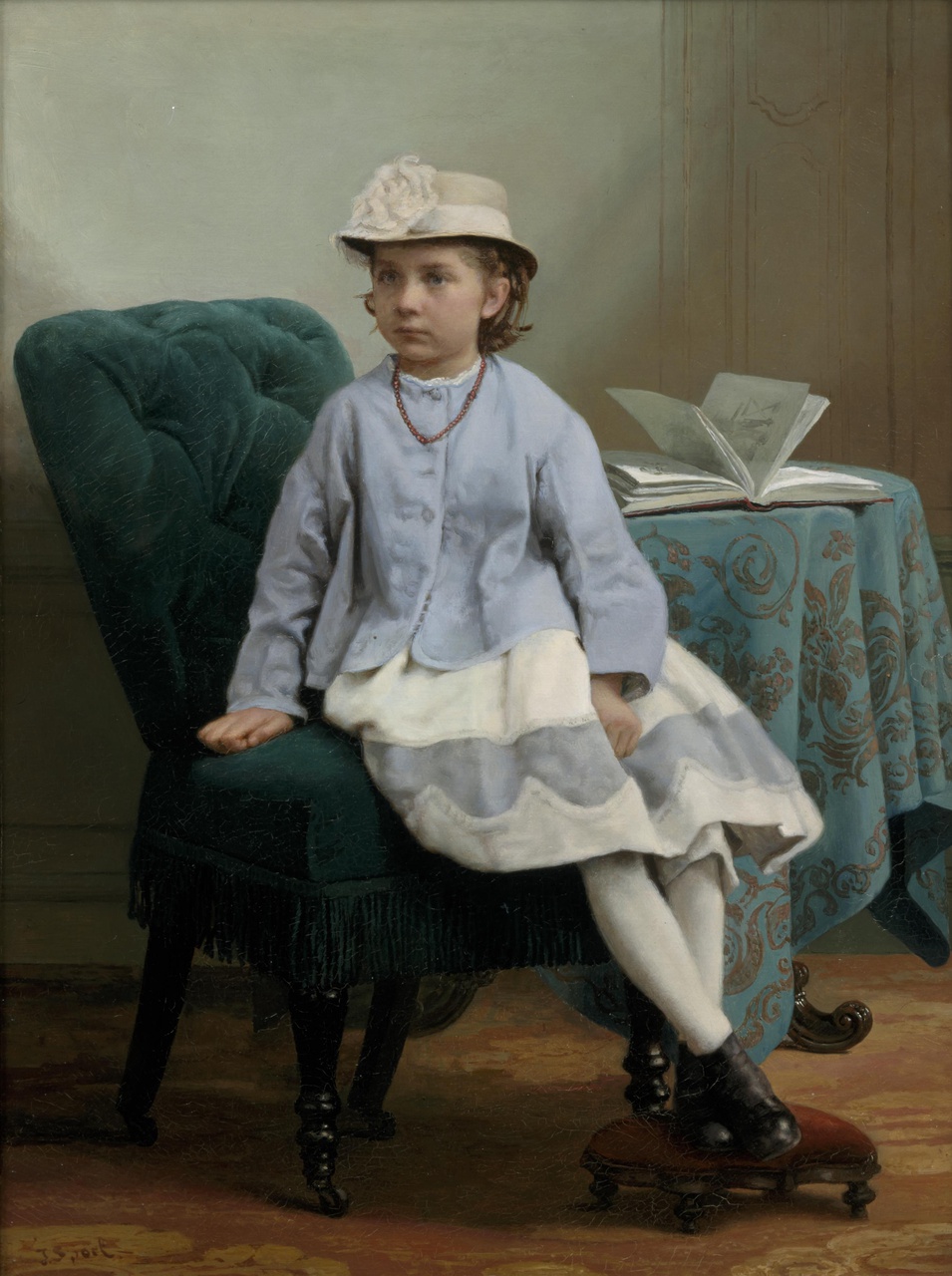 Portret van Joanna Frederike Olga Eugenie van Weede (1859-1867)