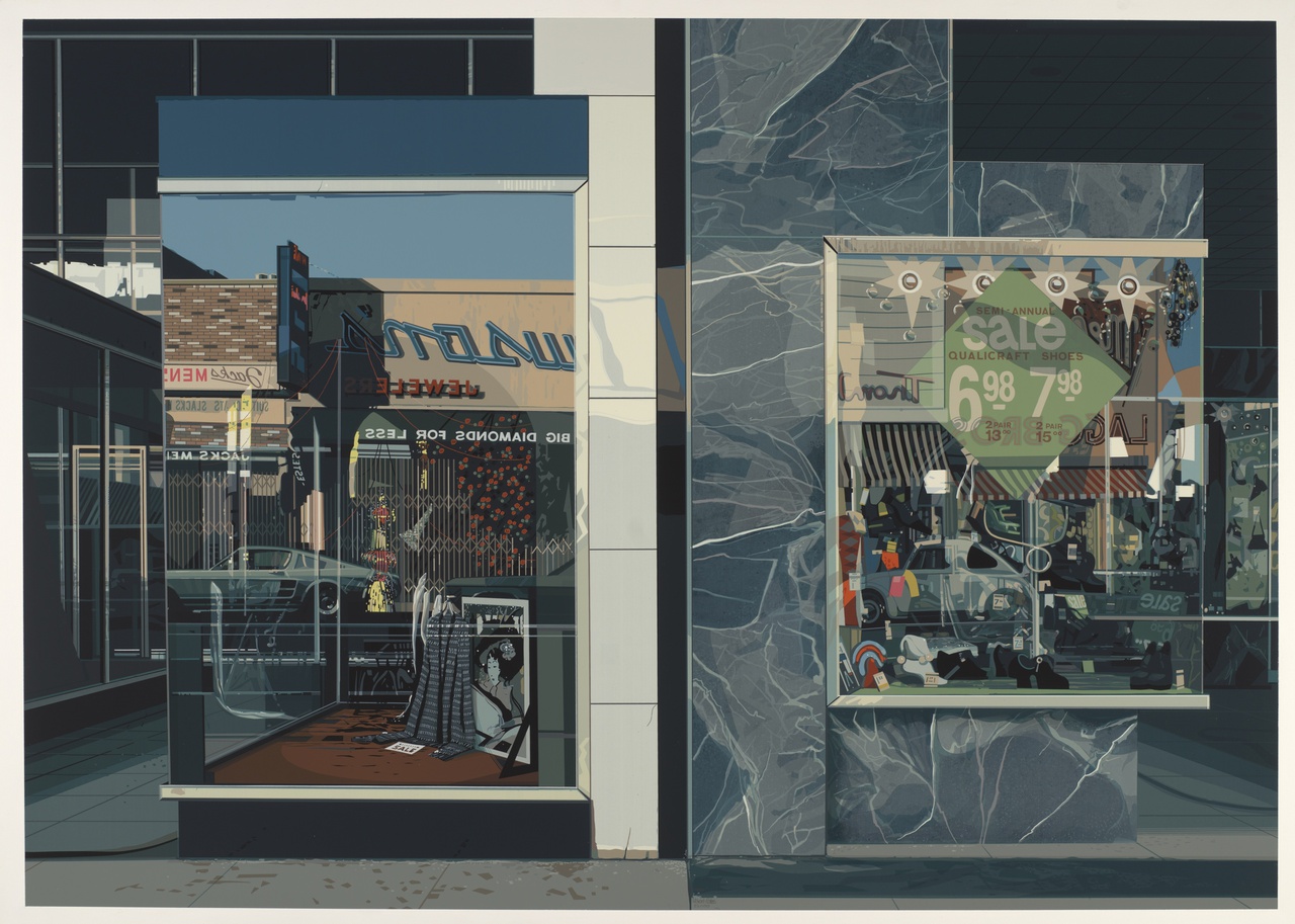 4/11 - Richard Estes, Qualicraft Shoes, 1974, Collectie Centraal Museum